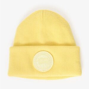Canada Goose Light Yellow knitted beanie Hat